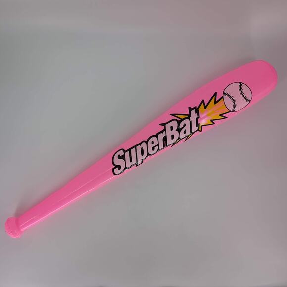 Inflatable Pink SuperBat Baseball Bat Pool Toy - Good Used Condition - Picture 14 of 14